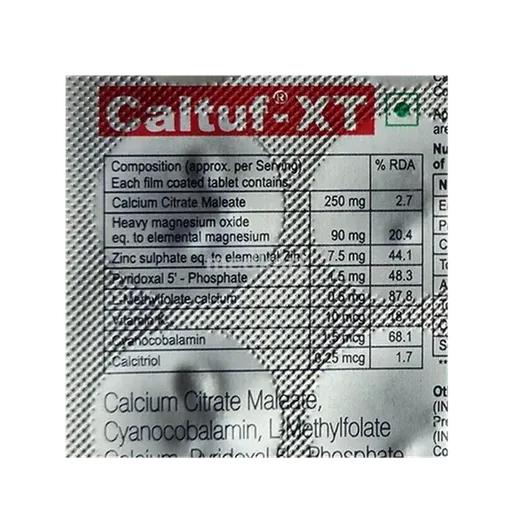 caltuf xt tablet 15's